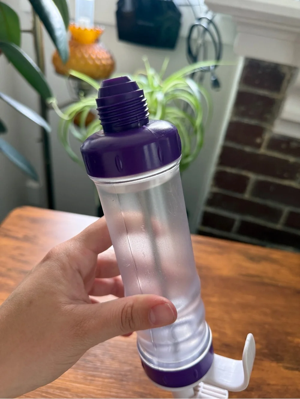 Pampered Chef Easy Accent Decorator – Purple & White Cupcake Icing Piping Tool
